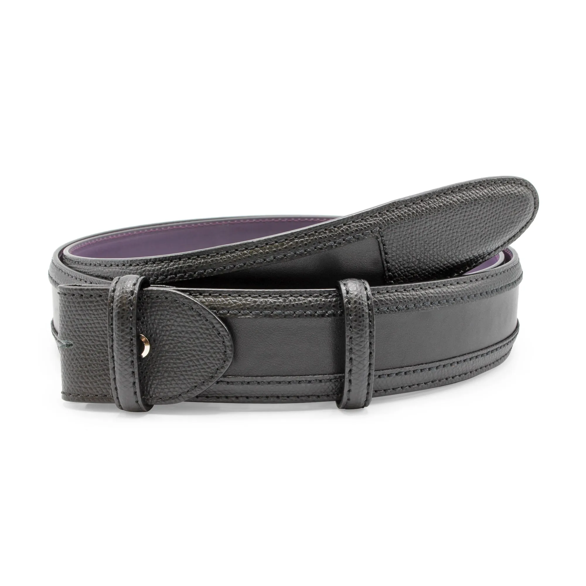 Nappa/Dauphin Mix Coltrane Belt Strap