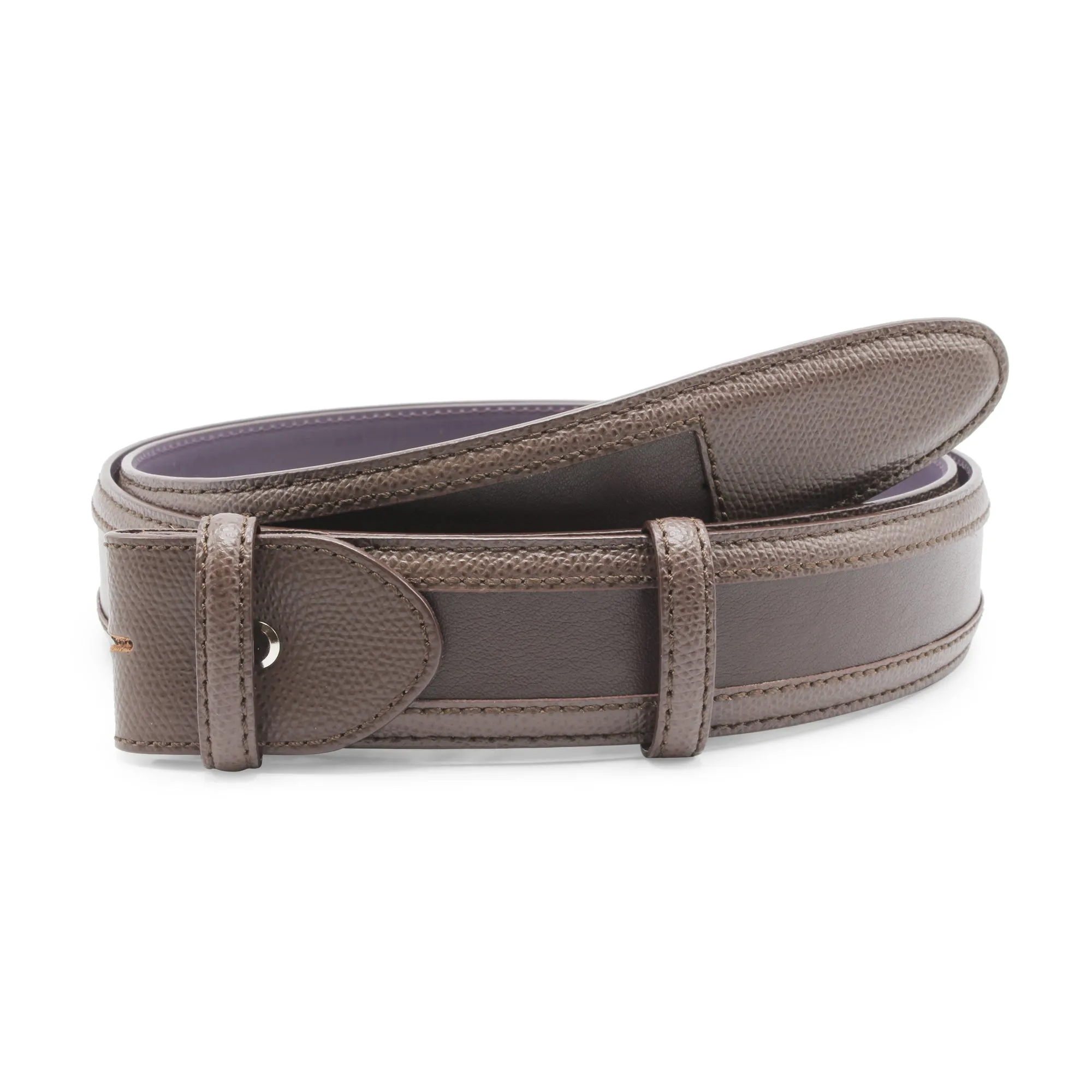 Nappa/Dauphin Mix Coltrane Belt Strap