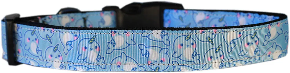 Narwhals Nylon Dog Collar Md