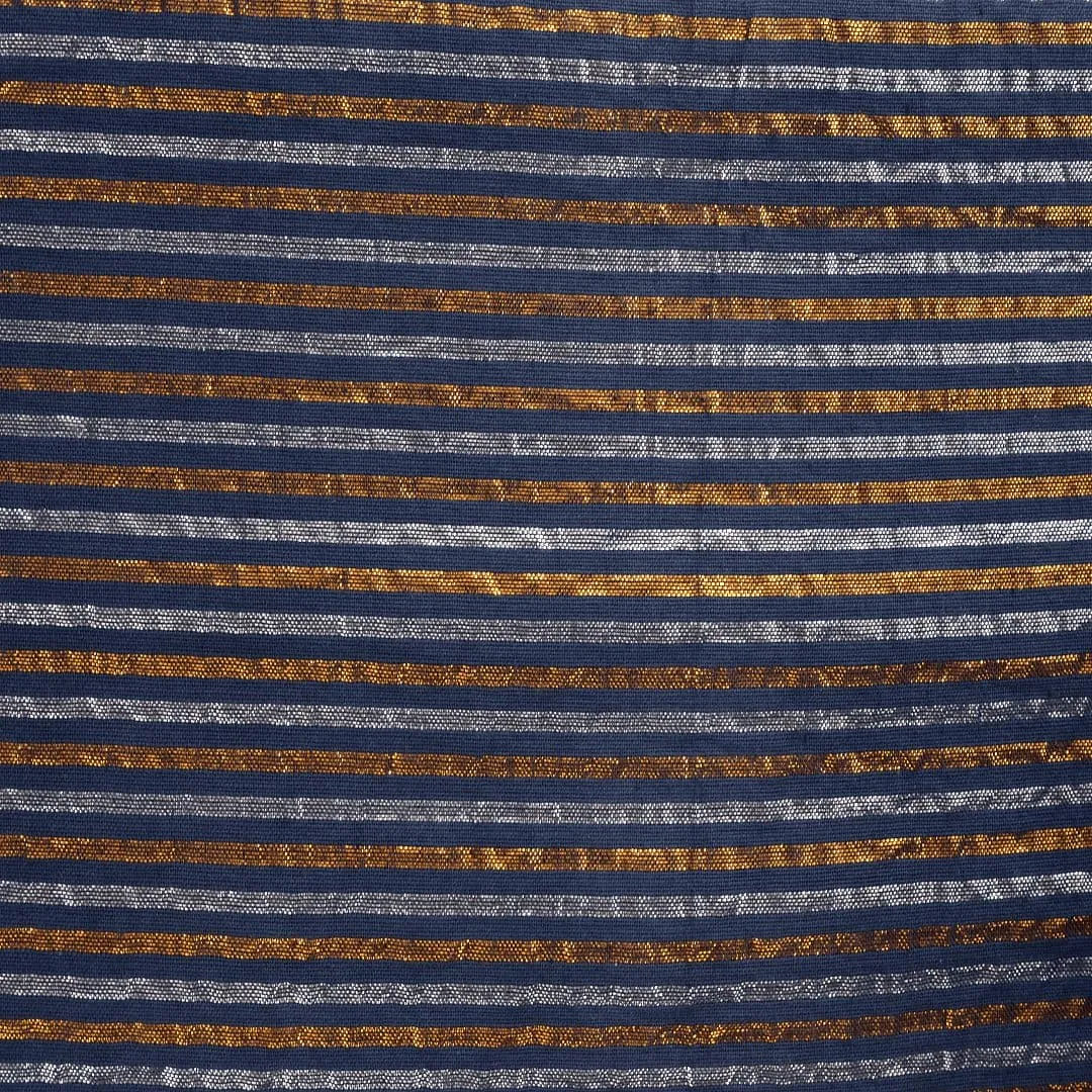 Navy Blue Lurix Cotton Fabric