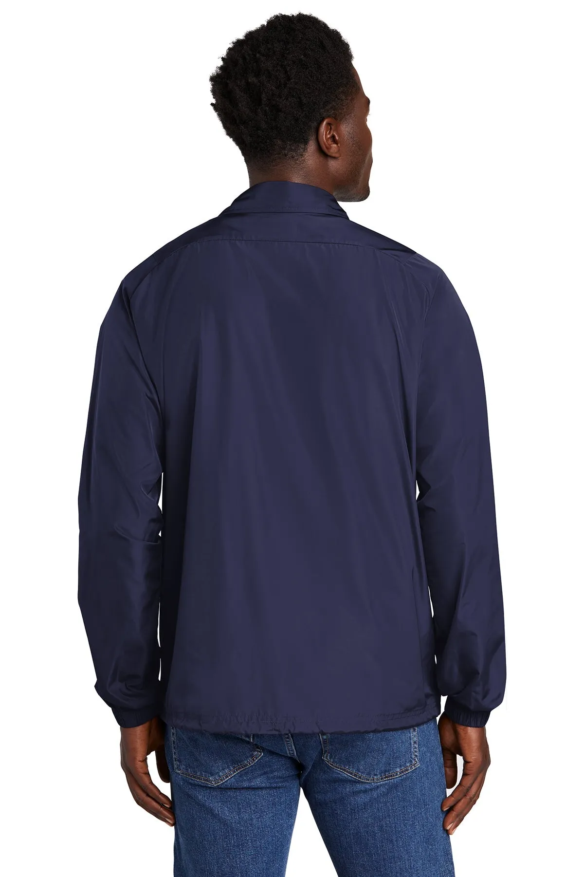 New Era Branded Coach Jackets, True Navy