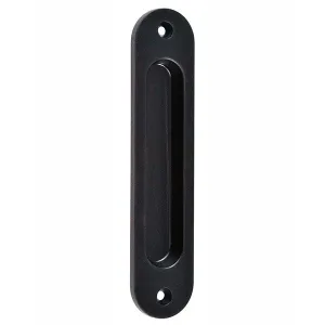 Nidus Radius Sliding Door Flush Pull Handle 135mm Matte Black