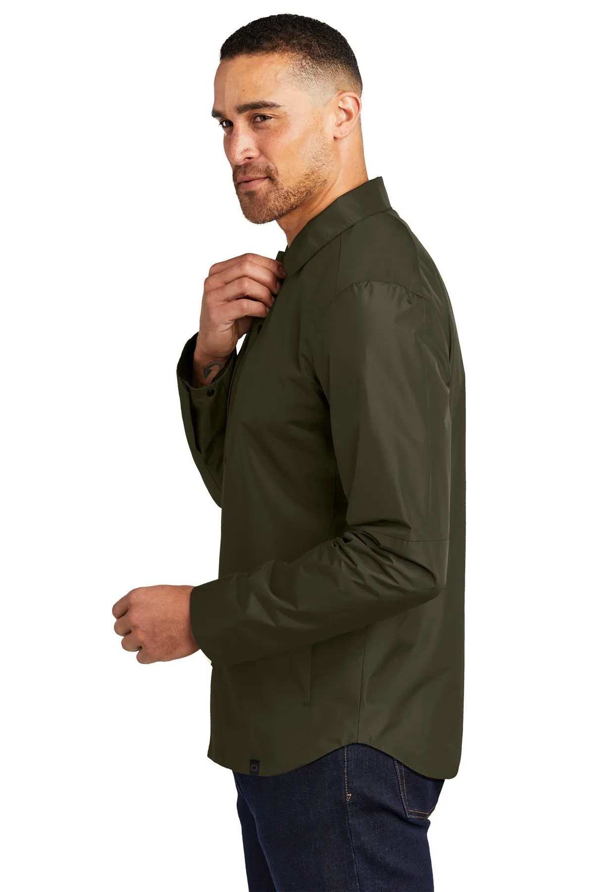 OGIO Reverse Customized Shirt Jackets, Drive Green