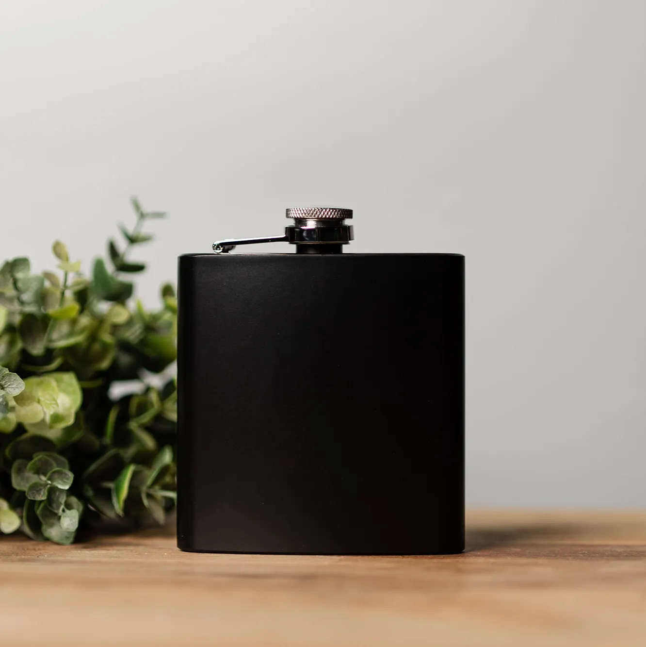 Personalized Celebrating Birthday Matte Black Flask