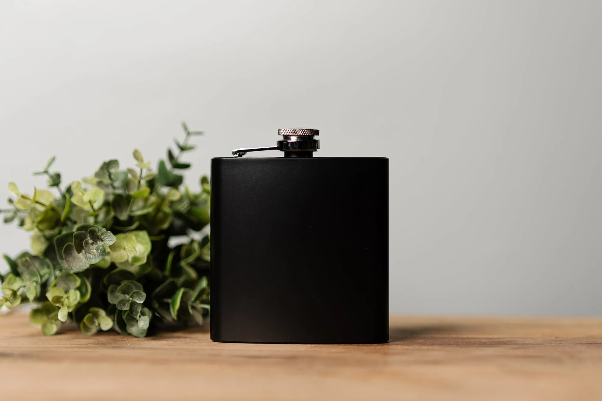 Personalized Celebrating Birthday Matte Black Flask