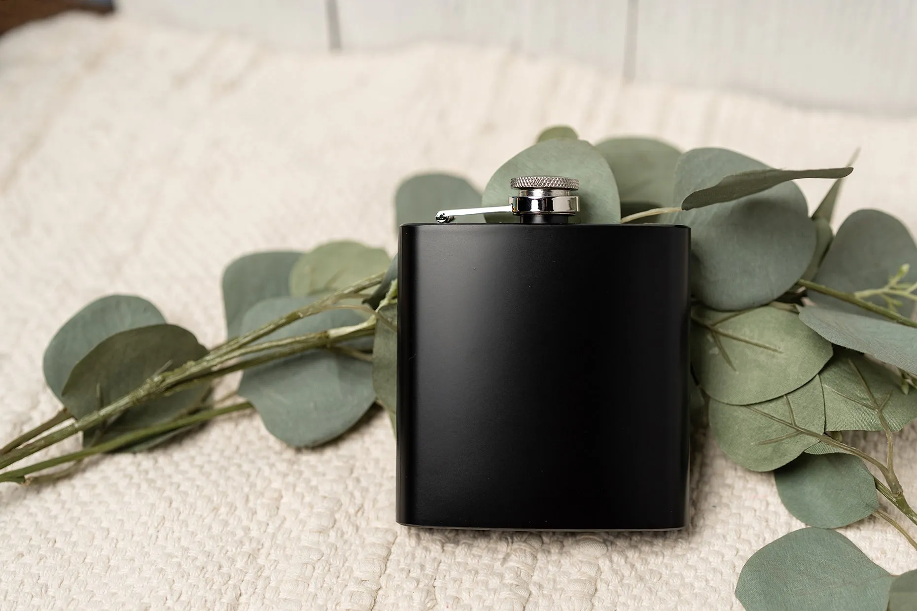 Personalized Celebrating Birthday Matte Black Flask