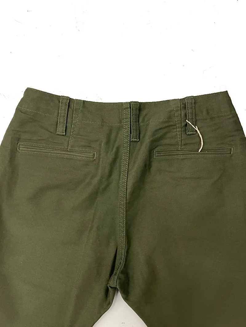 Pure Blue Japan 1173-OLV Olive Moleskin Trouser