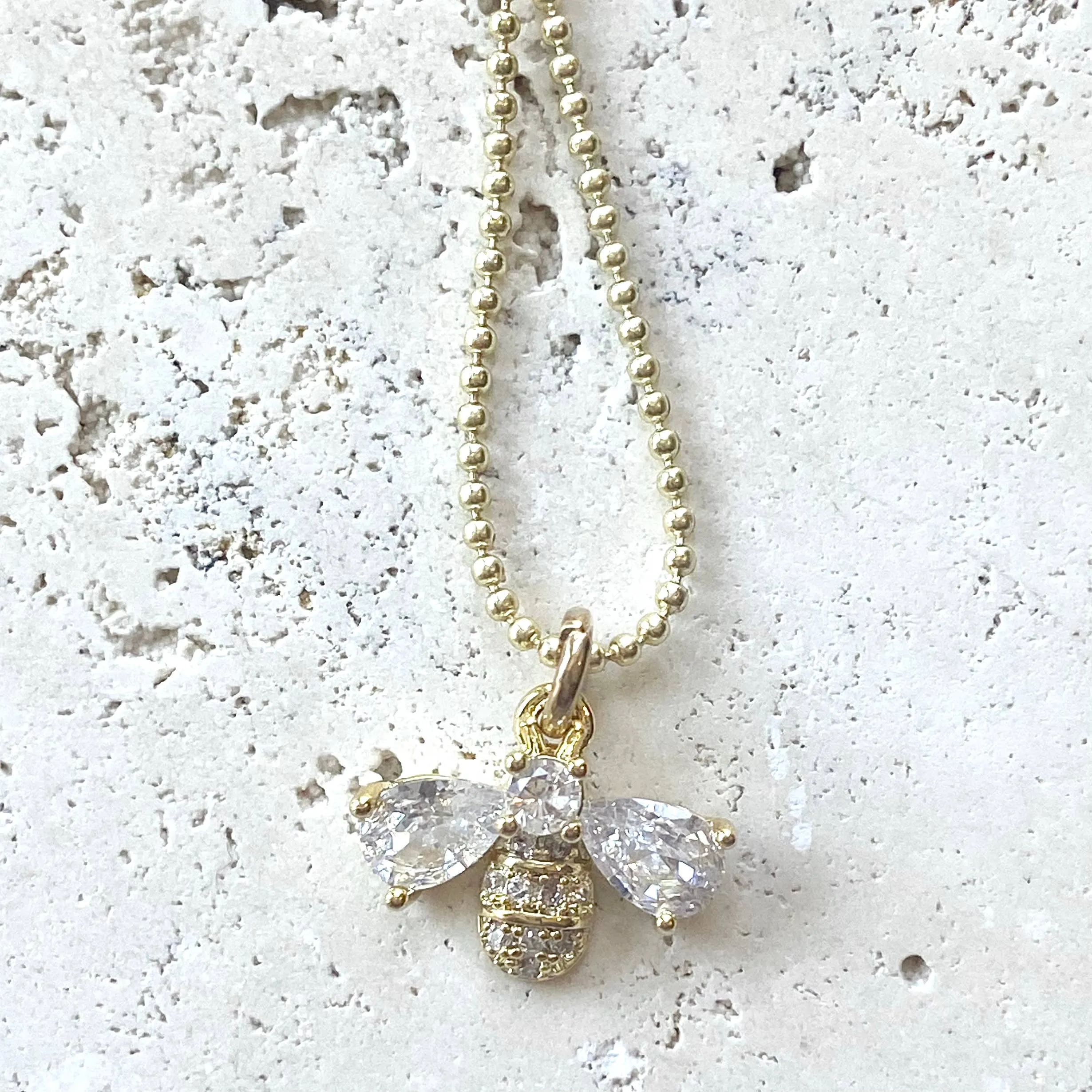 Queen Bee Tiny layering necklace