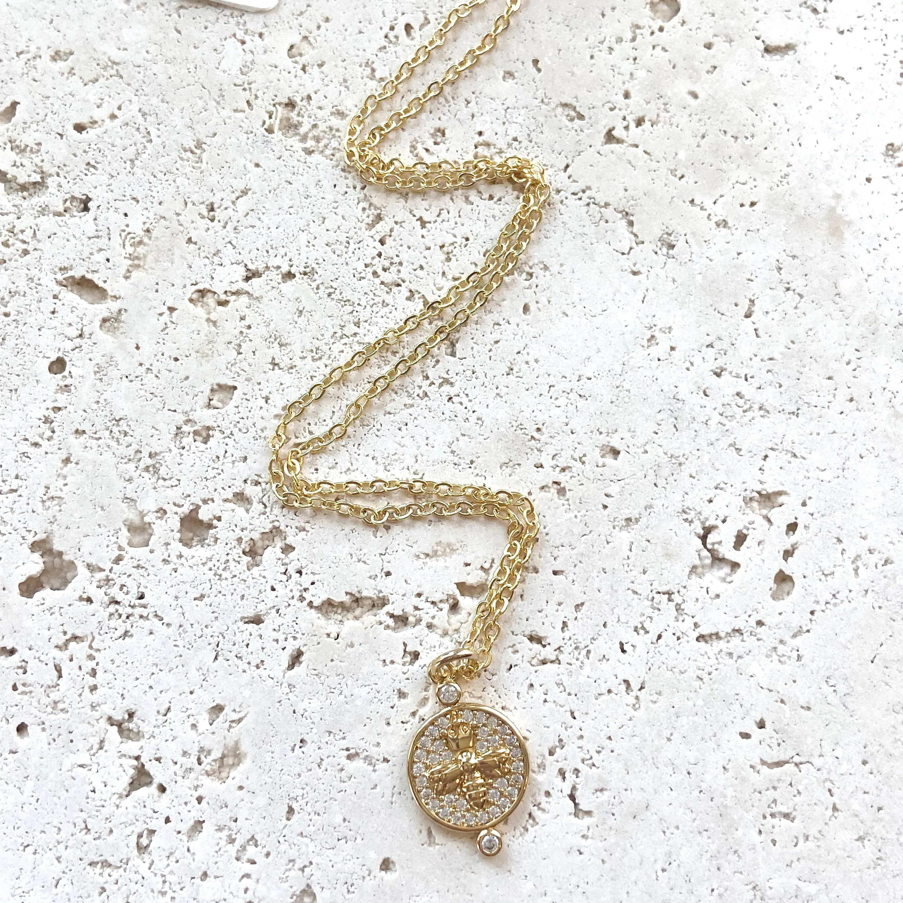 Queen Bee Tiny layering necklace