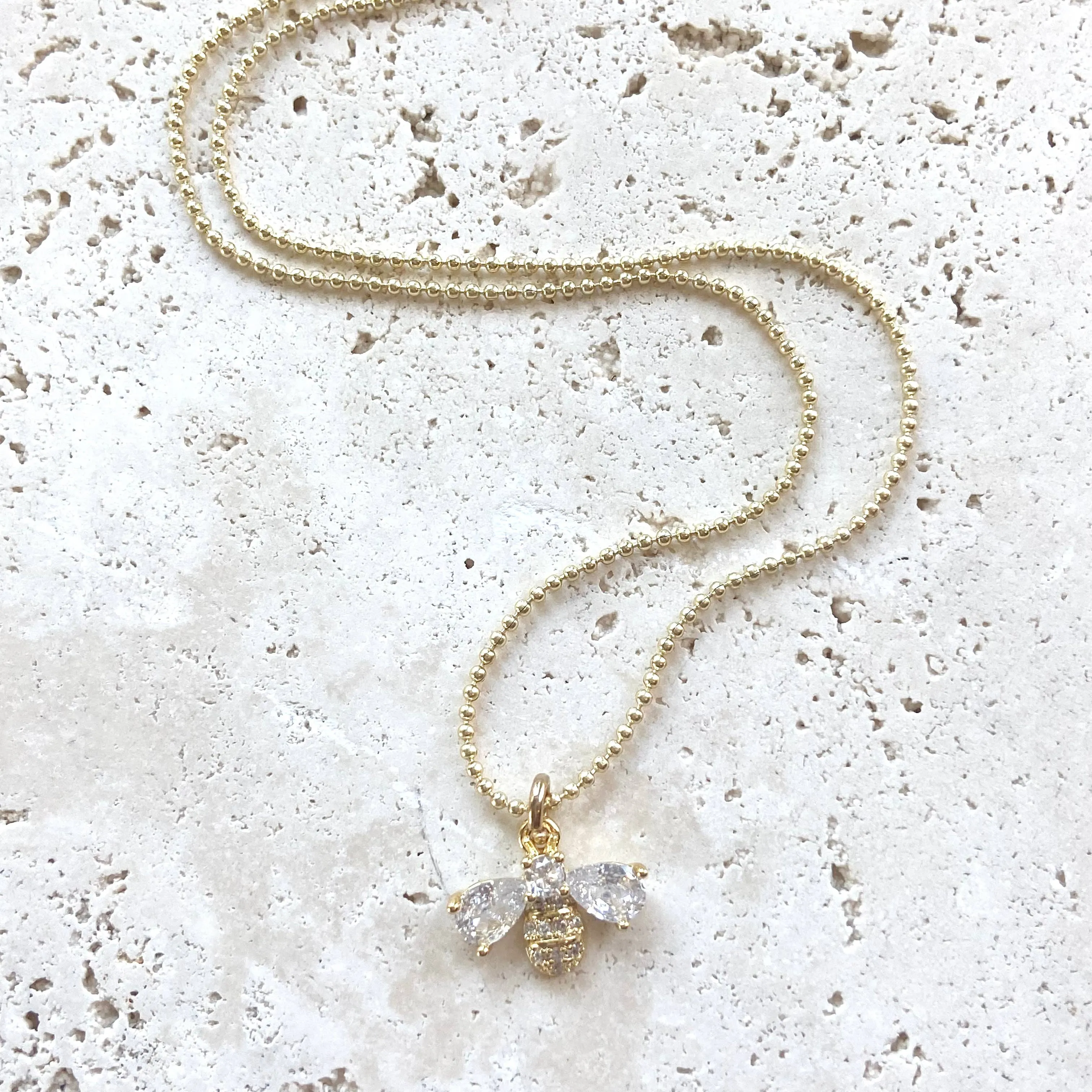 Queen Bee Tiny layering necklace