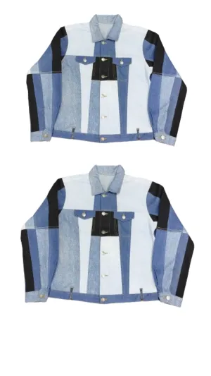 Rework Style LLW Denim Patchwork Jacket