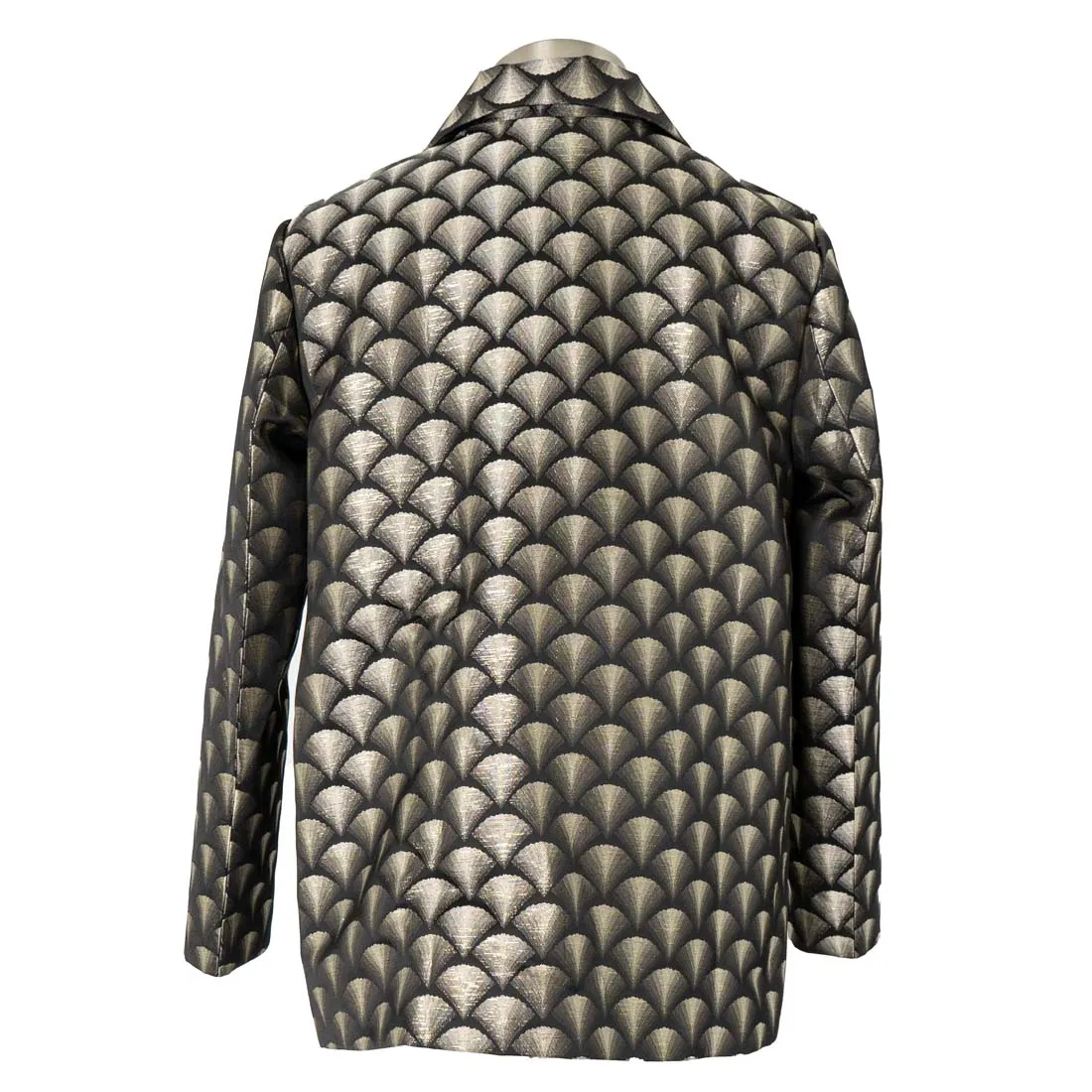 Scallop Patterned Flare Jacket