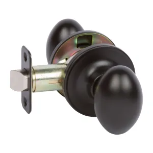 Somerset Passage Door Knob, Matte Black