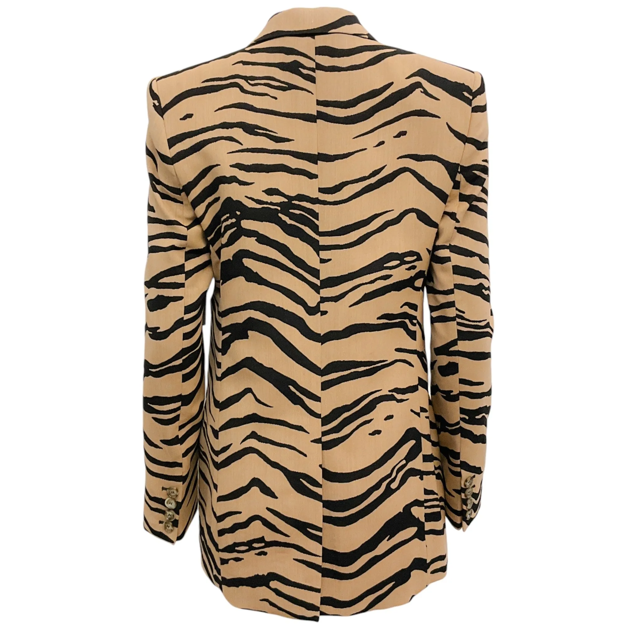 Stella McCartney Tan / Black Tiger Print Blazer