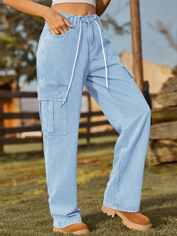 TEEK - Denim Drawstring Adjustable Trousers