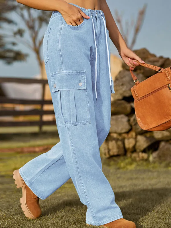 TEEK - Denim Drawstring Adjustable Trousers