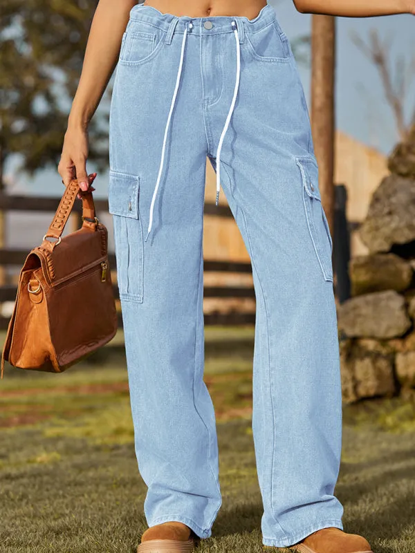 TEEK - Denim Drawstring Adjustable Trousers