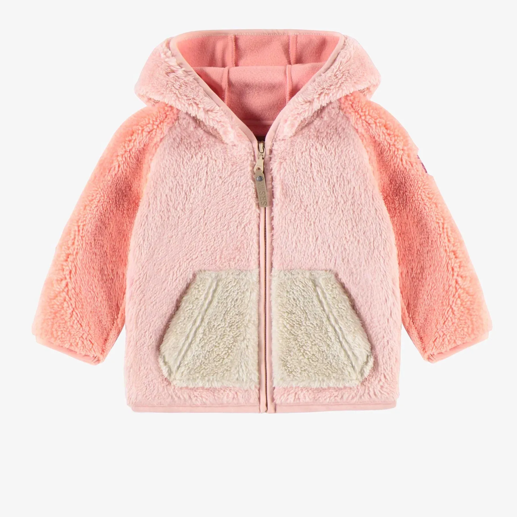 The Kendel Colour-Block Fleece Hoodie - Pink - BABY