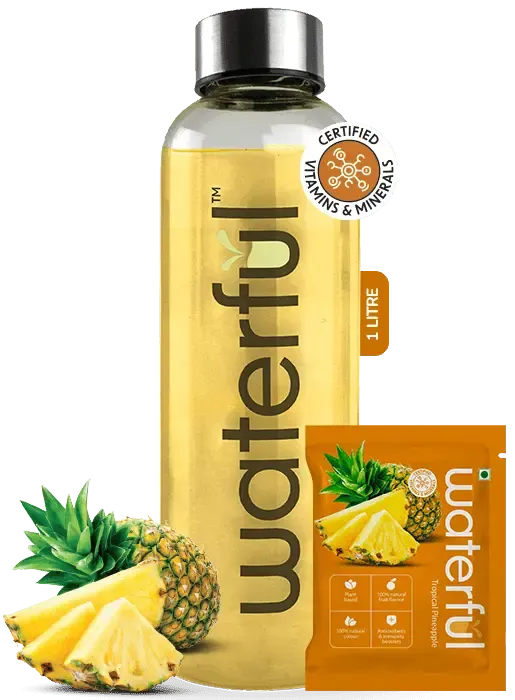 Tropical Pineapple (30 gms X 5 sachets) 10  Vitamins & Minerals, Low Cal Hydration Powder Mix