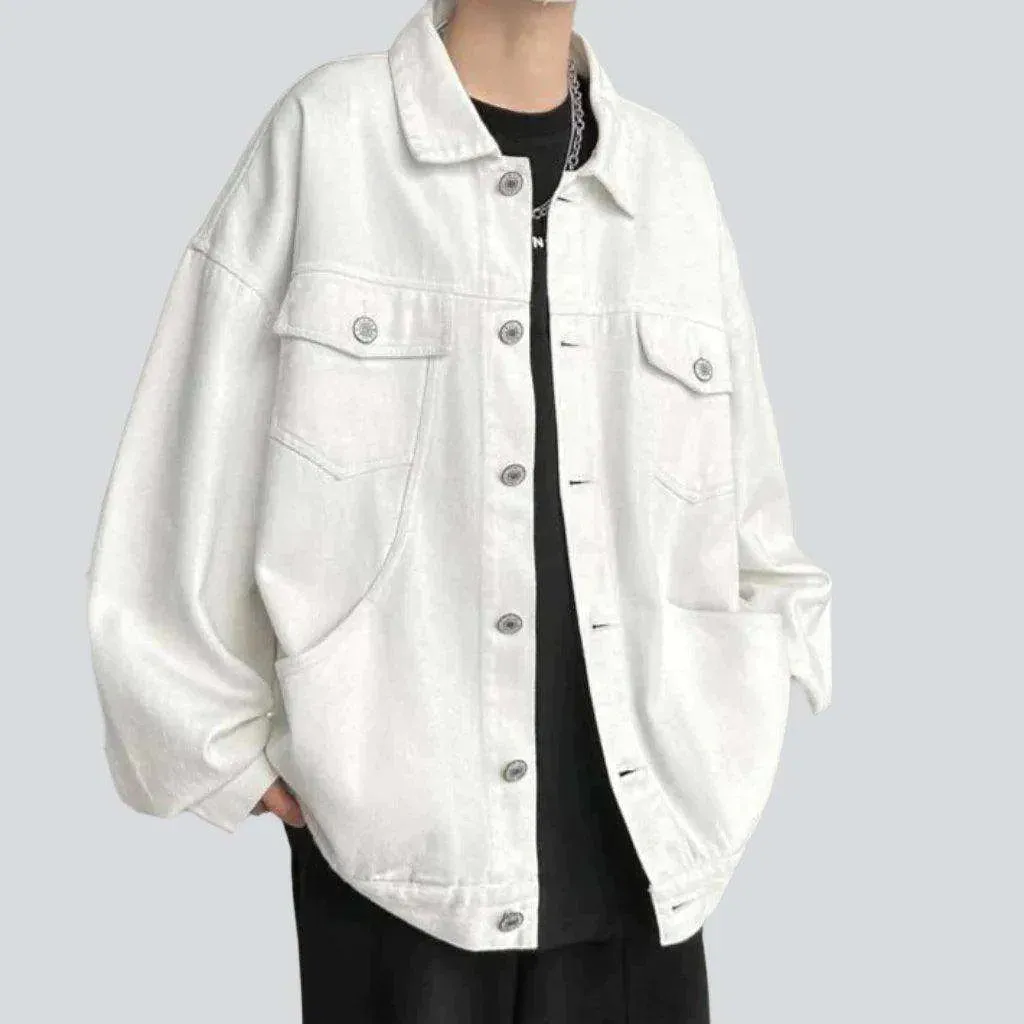 Ultra oversized men's denim jacket