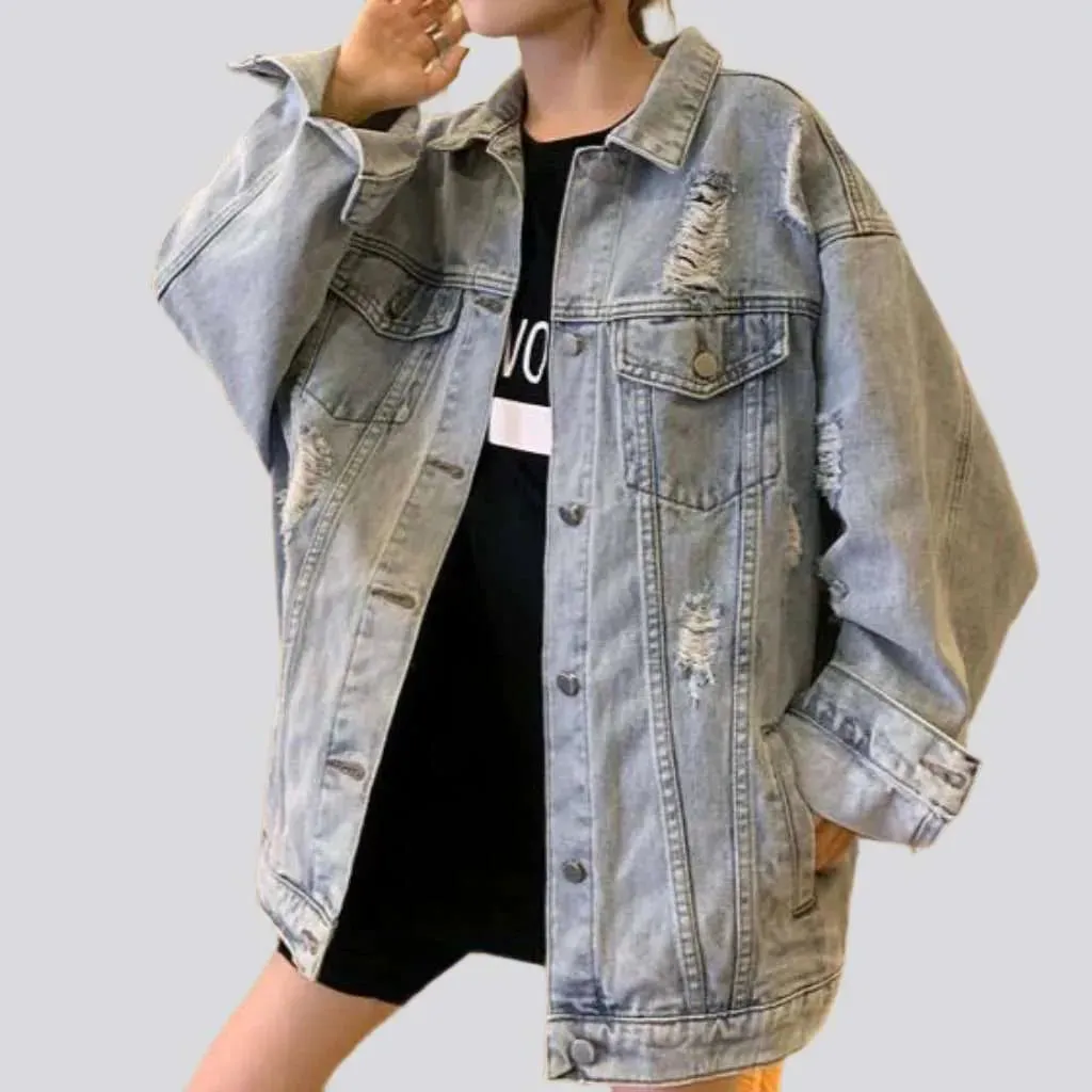 Vintage denim jacket
 for ladies