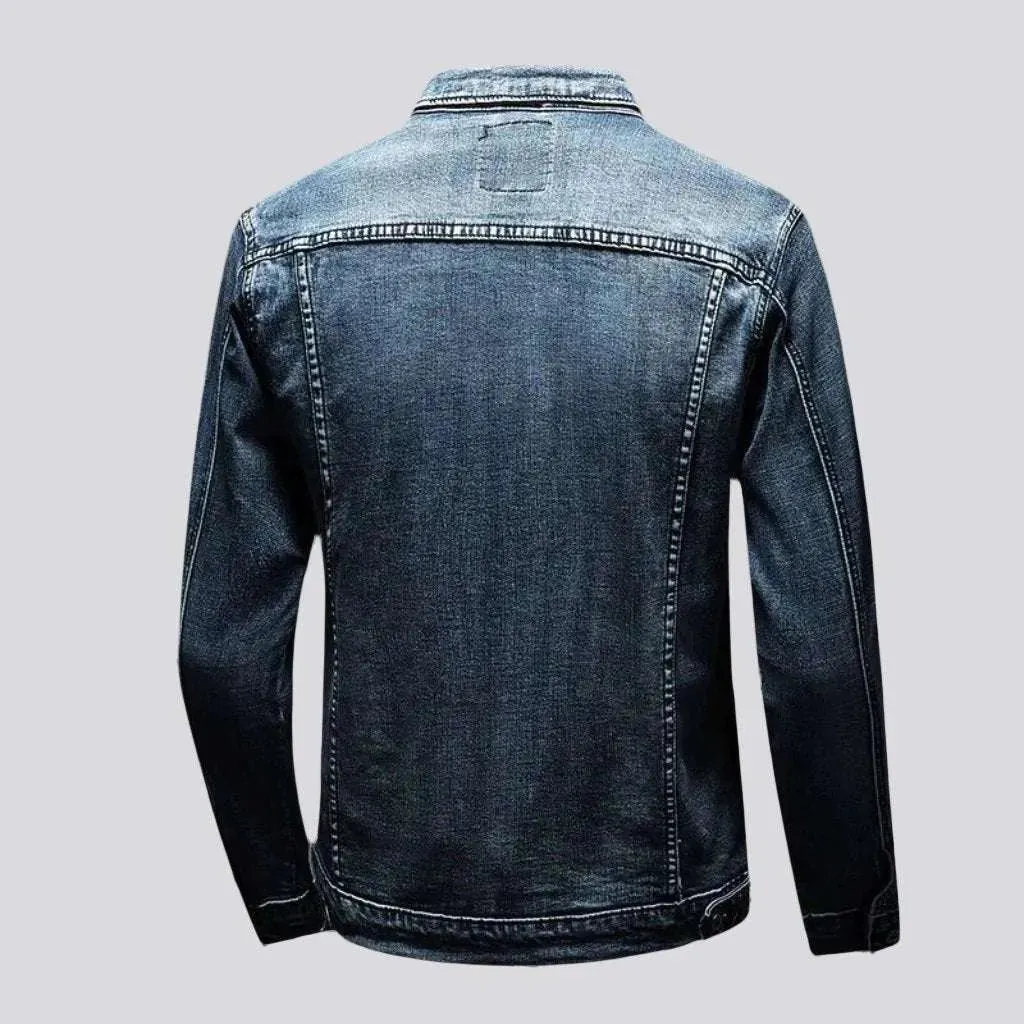 Vintage trucker men's jeans jacket