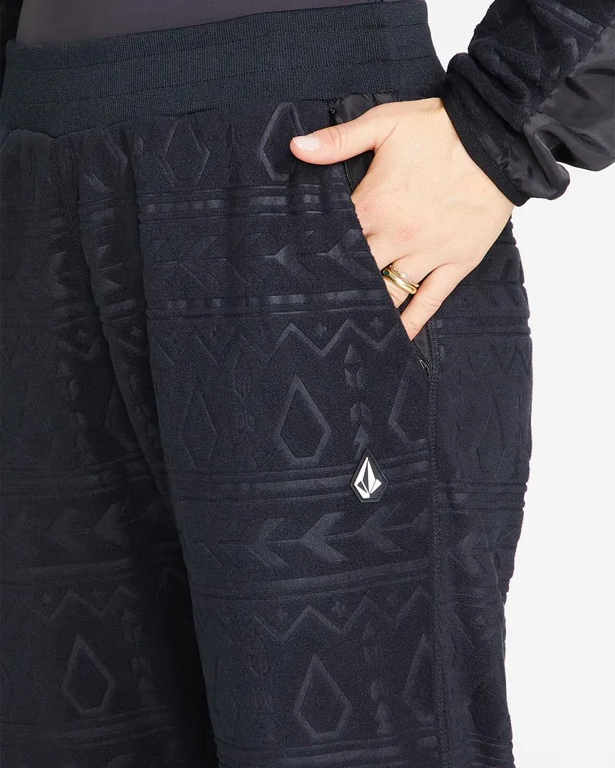 Womens Polar Fleece Pants - Black